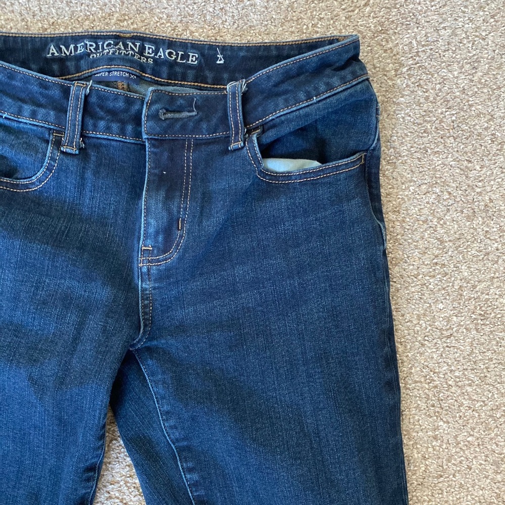 American Eagle — Blue skinny jeans